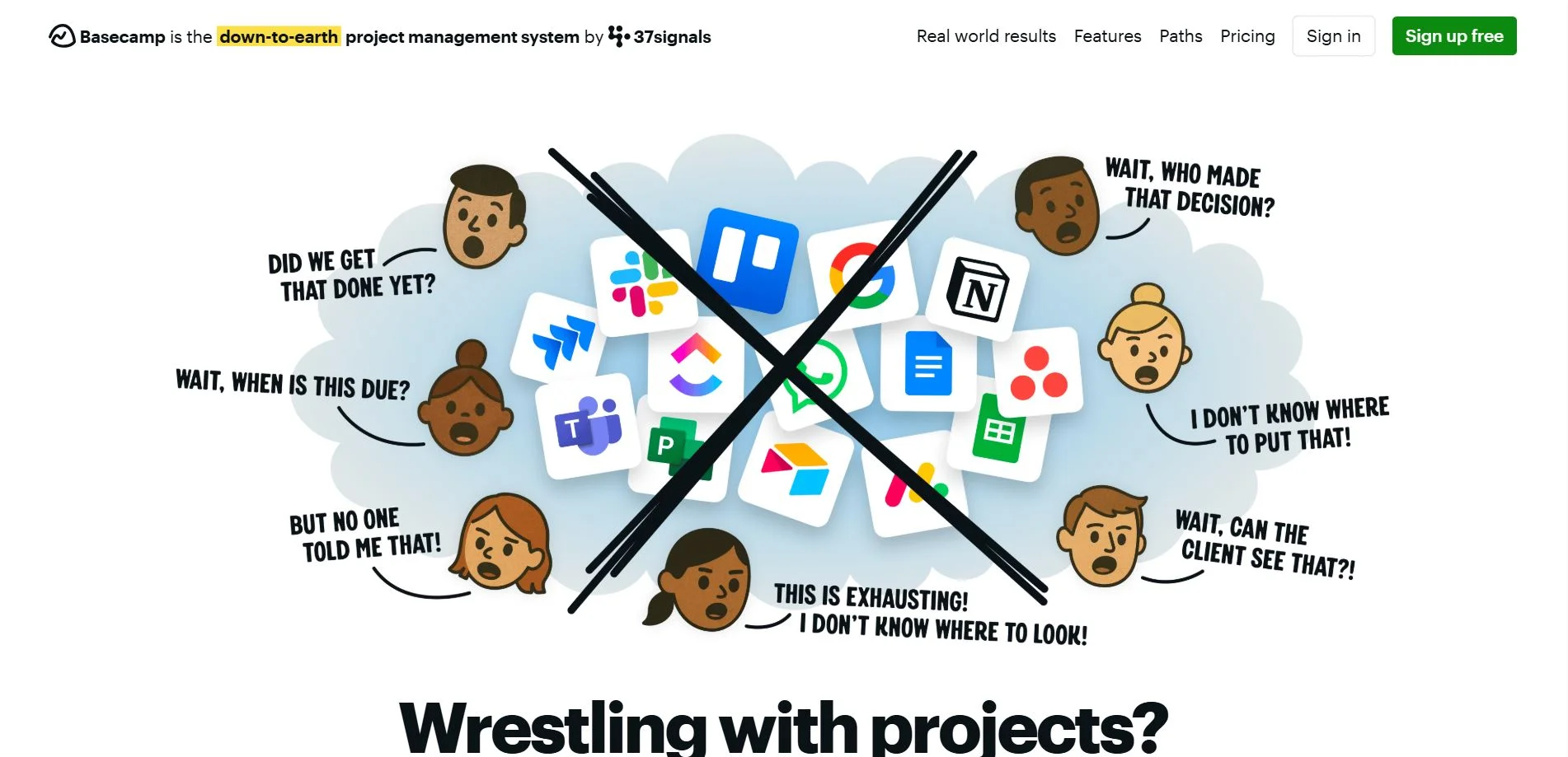 Basecamp web-based project management and team collaboration tool
