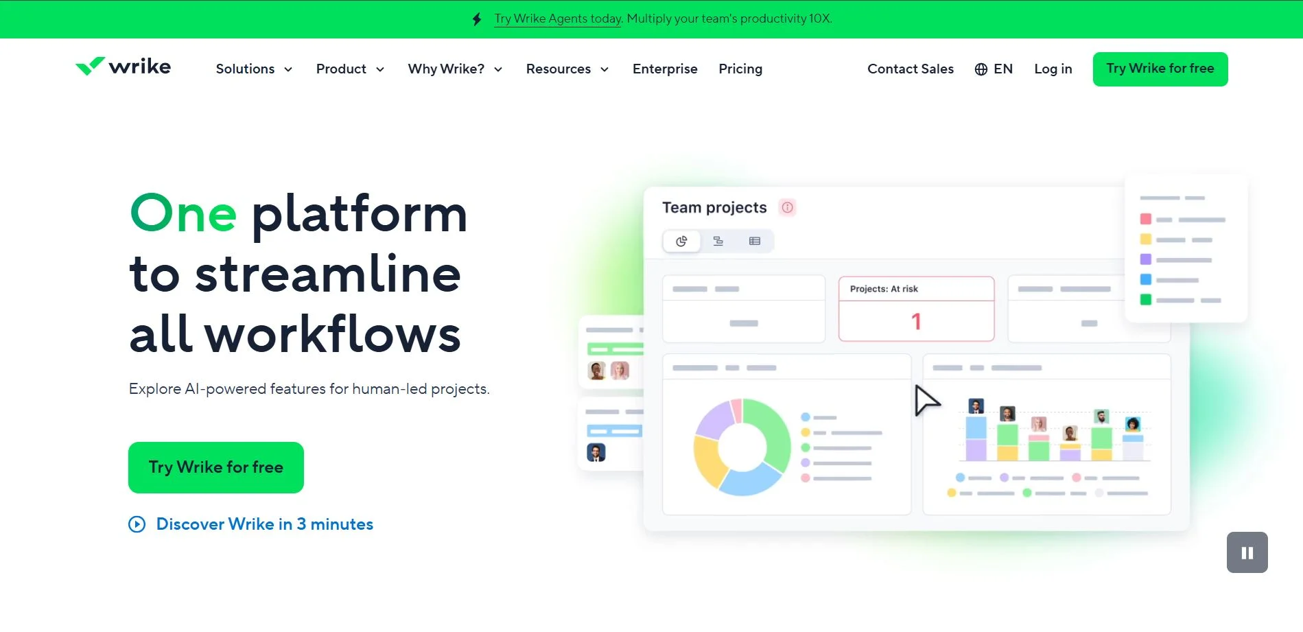 Wrike cloud-based work management and collaboration platform